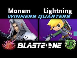 Monem (Sephiroth) vs Lightning (Toon Link) Blast Zone 105 WINNERS QUARTERS