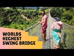 Worlds Highest Swing Bridge! EXPLORING POKHARA