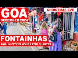 Goa | Fontainhas - December 2024 | Christmas Eve | Portuguese Houses | Panjim City | Goa Vlog |