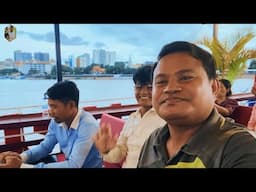 ពេលល្ងាចនៅមុខវាំង | Phnom Penh travel