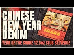 Chinese New Year - Year Of The Snake - 12.5oz Japanese Selvedge Slub Denim