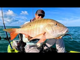 Little Lures Far Out for BIG MUTTON SNAPPER and Grouper - Florida Keys Kayak Fishing