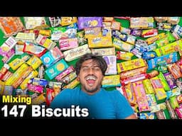 Mixing 147 Different Biscuits Making 1 Super Biscuit | Mad Brothers