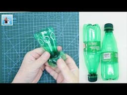 Recycle Plastic Bottles in 5 Minutes and Get a Beautiful Green Cup!