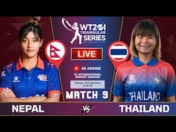 NEPAL'S WOMENS VS THAILAND'S WOMENS 9TH MATCH TRI-NATION SERIES 2025 LIVE COMMENATARY | NEPWVS THAIW