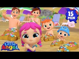 Playing Mermaids At The Beach🧜🏻 | 15 MIN LOOP | Little Angel | Kids Songs and Nursery Rhymes