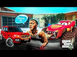 GTA5 : Franklin & Shinchan's New Car Is A Cursed Killer Lightning Mcqueen (INDIAN BIKE DRIVING 3D)