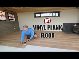 "How to Install Luxury Vinyl Plank Flooring in Your Shed, Mancave, or Home – Easy DIY Guide!"