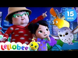 NEW | Wake Up The Night Singalong | Lellobee City Farm | Songs and Cartoons | Best Videos for Babies