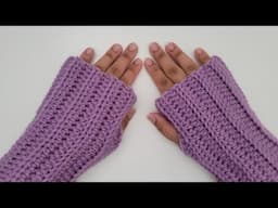 ❄️ How to Crochet Fingerless Gloves Tutorial - Step By Step ❄️