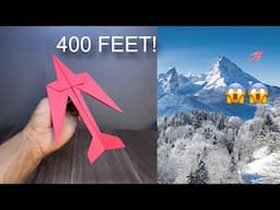 over 400 feet, making the best paper airplanes fly very far