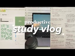 productive study vlog ✧ last week of third quarter, lots of note taking and new headphones!