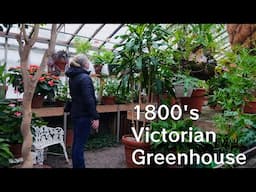 Visiting an Old 1800's Victorian Glass Greenhouse | Home Tour | Antiquing