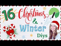 16 of My FAVORITE CHRISTMAS & WINTER Dollar Tree ❄ Easy HOLIDAY Home Decor DIYS You Need to Try! ❄