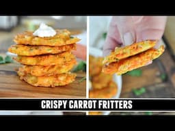 CRISPY Carrot Fritters | Packed with GOODNESS & Easy to Make