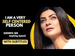 Sushmita Sen Motivational Speech with subtitles|| Learn English 2023