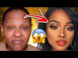 Makeup Transformation Christmas😱😱 #makeup