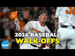 EVERY walk-off from the 2024 NCAA baseball tournament 💥⚾️