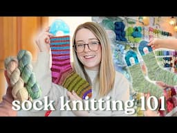 how to knit the coziest socks 🧦 everything you need to know BEFORE you start! sock knitting 101