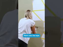 How to paint geometric patterns!  #diy #painting #interiordesign