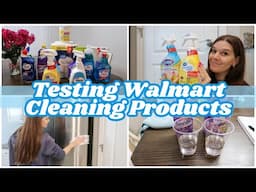 Testing Walmart Cleaning Products | Great Value vs Name Brand Cleaners 🧽