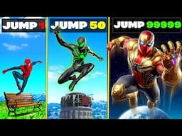 SPIDERMAN Upgrades with Every Jump in GTA-5