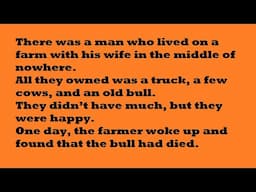 A Man Who Lived On A Farm With His Wife.  #jokes