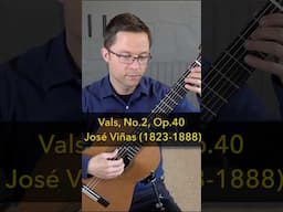 Vals, No.2, Op.40 by José Viñas for Classical Guitar #classicalguitar #guitar