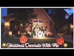 New! Christmas Front Yard & Guest Bathroom | Decorate With Me | Kenya's Decor Corner