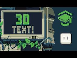 Make 3D Pixel Art text with 3 clicks in Aseprite! (Quick Tips)