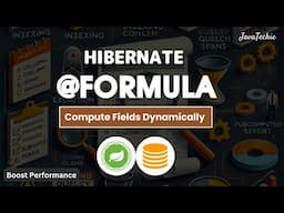 Spring Boot + Hibernate @Formula : No-Code | Dynamically Compute Derived Fields | @Javatechie