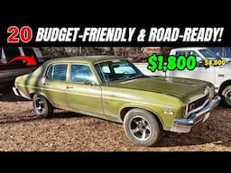 20 Classic Cars Priced from $1,800 to $8,000!