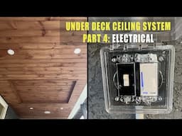 How to wire for recessed lights and speakers - under deck ceiling part 4