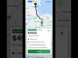 $49 for 28 Mile Uber Eats Order! Accept Or Decline? #ubereats #doordash #money #deliverydriver