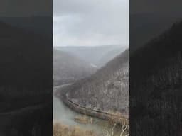 Empty coal train at horseshoe bend #Shorts #Trains