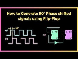 How to Generate 90 Degree Phase Shifted Signals using Flip-Flop ? | Digital Electronics