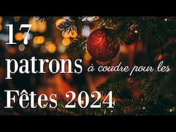 17 ROBES et autres PATRONS à coudre pour les fêtes de fin d'année 2024