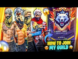 HOW TO JOIN MY GUILD 🥵 FREE FIRE GUILD JOIN 😱 FF GUILD JOIN TODAY 🔥 FREE FIRE GUILD JOIN 🗿 ADDA FF