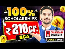 ✅Scholarships Worth ₹210 CR!🤩CUCET 2025: Chandigarh University BCA Admission!  #bca #cucet #cuet #yt