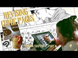 Revising Comic Pages (Clip Studio Paint, Reading) | Finishing Chapter 3 Art Vlog, Part 1