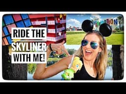 RIDING THE SKYLINER FROM POP CENTURY & ART OF ANIMATION RESORT TO EPCOT | Ride the Skyliner with me!