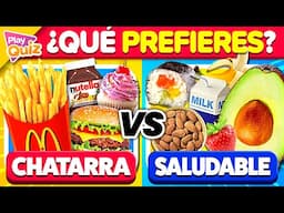 ¿Qué prefieres? 🤔 Comida Sana Vs Chatarra 🍎🍕 | Play Quiz Trivia