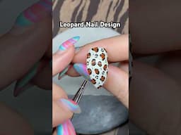 Leopard Nail Design 🐆 #naildesign #nailart #leopardnails