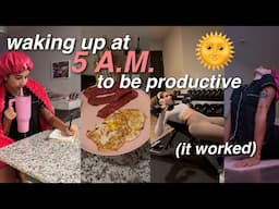 Waking Up At 5 A.M. to be Productive Af (creating a new morning routine + habits) | Alyssa Howard 🎀