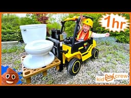 Rescuing mom compilation with kids ride on trucks, tractors, mowers and toys. Educational | Kid Crew