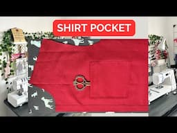 How to sew a patch pocket | Shirt pocket Patch Pocket Tutorial |