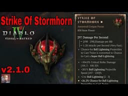 Diablo IV Unique Items - Strike Of Stormhorn (Sorc Focus)[v2.1.0]