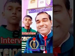 Rms military school interview | First day in Rashtriya Military School interview #shorts