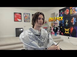 xQc shows off his self made mullet