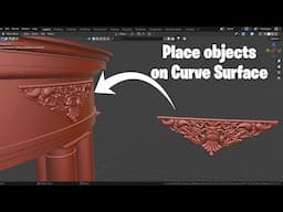 Place Elements on Curved surfaces - Blender